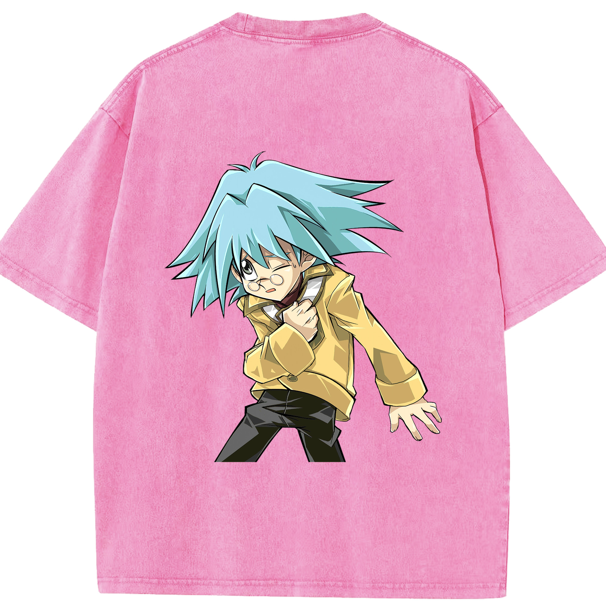 （画像用） 遊☆戯☆王 Yu-Gi-Oh! 綿100% ヴィンテージ風 半袖Tシャツ（背面プリント）
